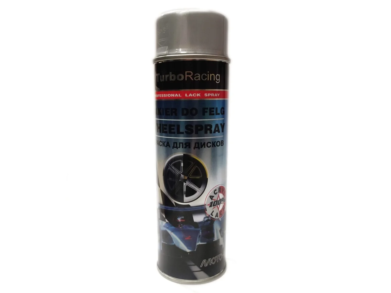 MOTO-K Turbo Racing Lakier do felg Srebrny 500 ml