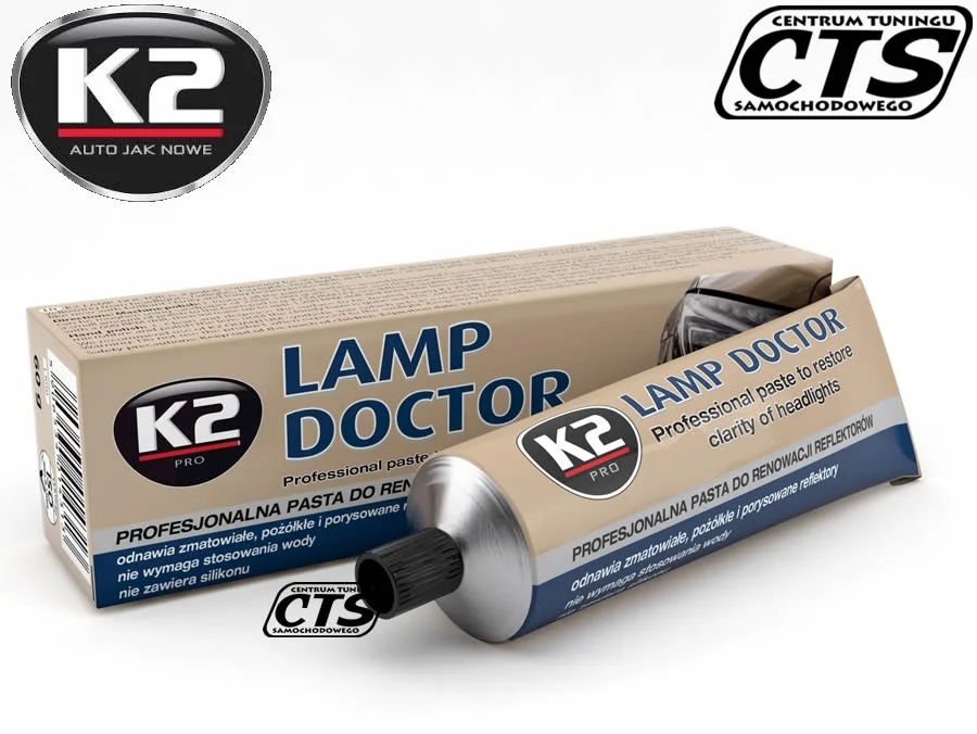 K2 LAMP DOCTOR Pasta do renowacji reflektorów 60g