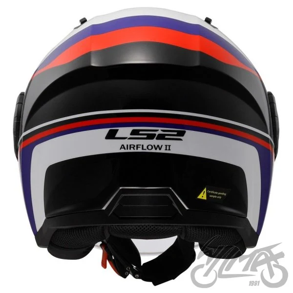Kask LS2 OF616 Airflow II rush wh. Blue Red-06 — rozmiar M — ujęcie 4