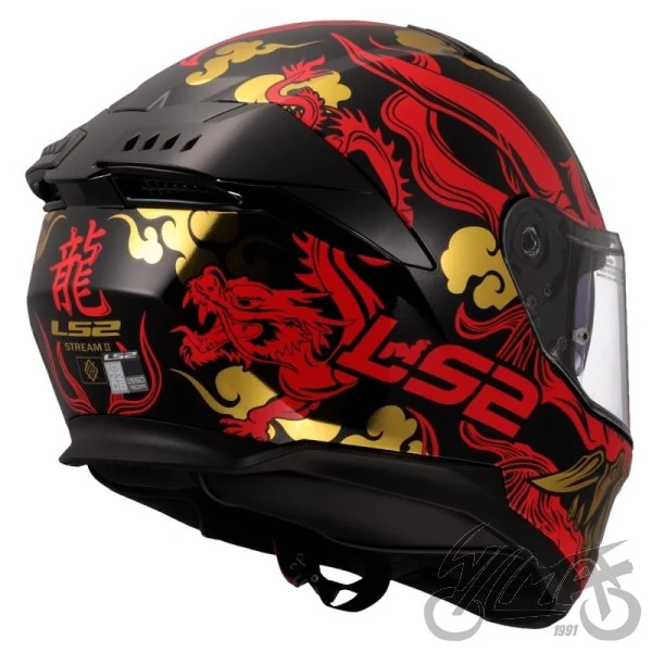 Kask LS2 FF808 Stream II Drako Black Red — rozmiar XL — ujęcie 4