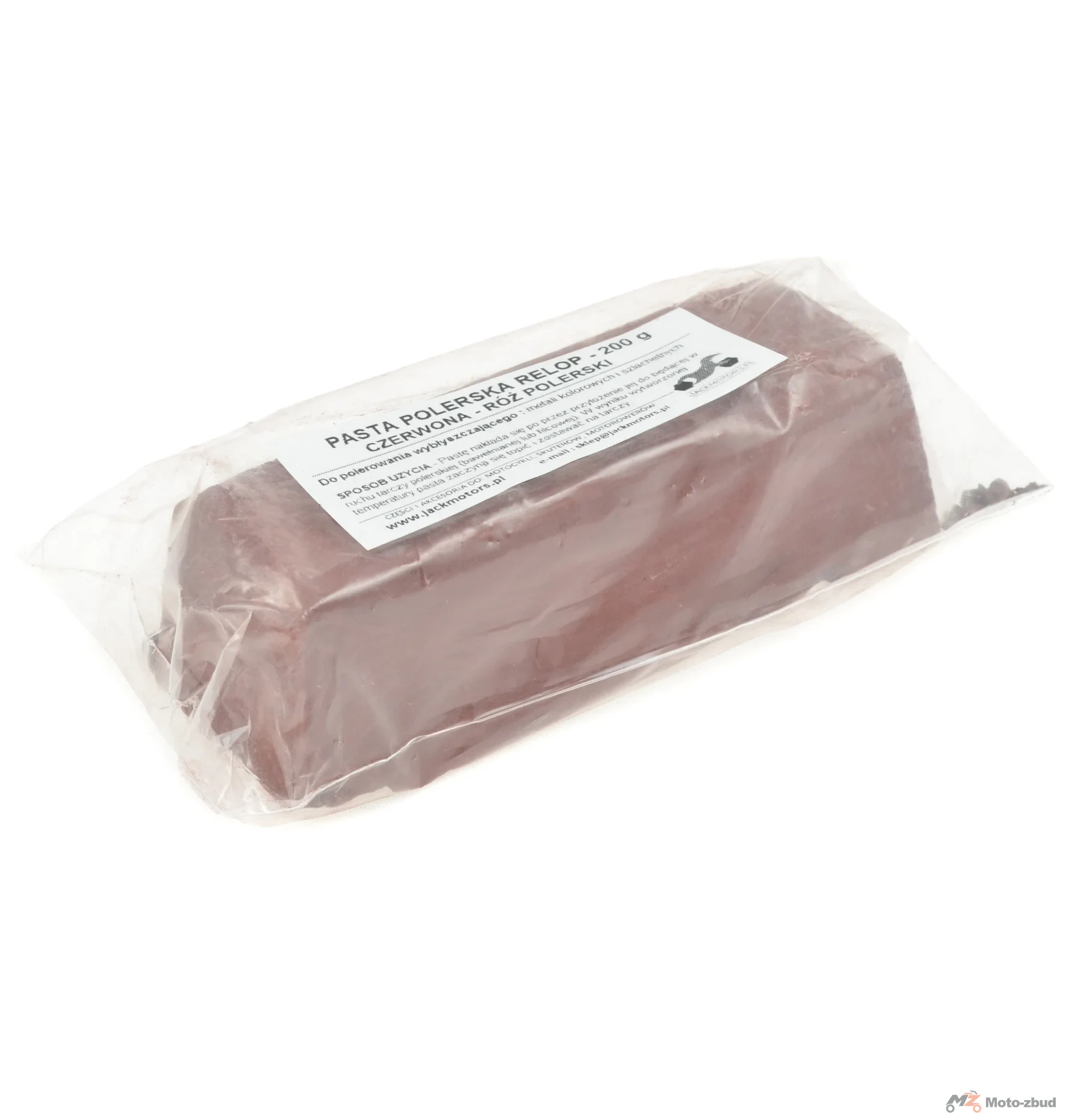 Pasta polerska twarda relop czerwona róż polerski 200 g