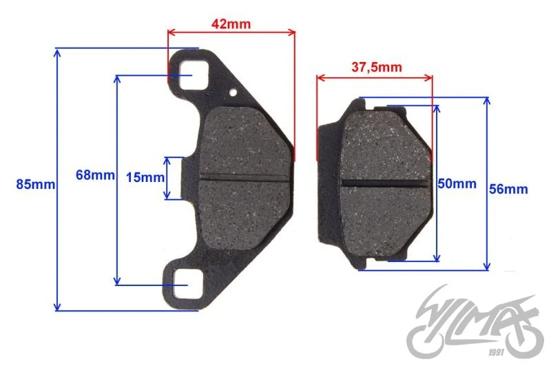 Klocki hamulca do Kawasaki KTM Suzuki Aprilia TGB — ujęcie 2