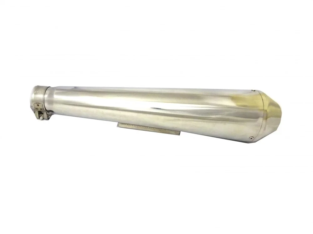 Junak M11 CAFE/M14 125 cm³ tłumik (chrom) (lewy / prawy) (z obejmą) (Euro V) — ujęcie 2