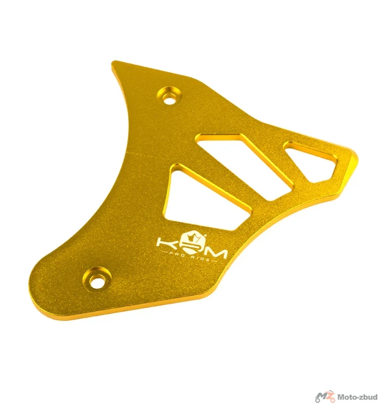 Pokrywa zębatki zdawczej KRM Pro Ride złota aluminium CNC Minarelli AM6 — ujęcie 1