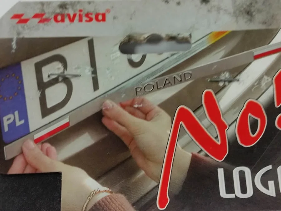 NAKLEJKA NA TABLICĘ REJESTRACYJNĄ ALU QUAD 2szt. — ujęcie 2