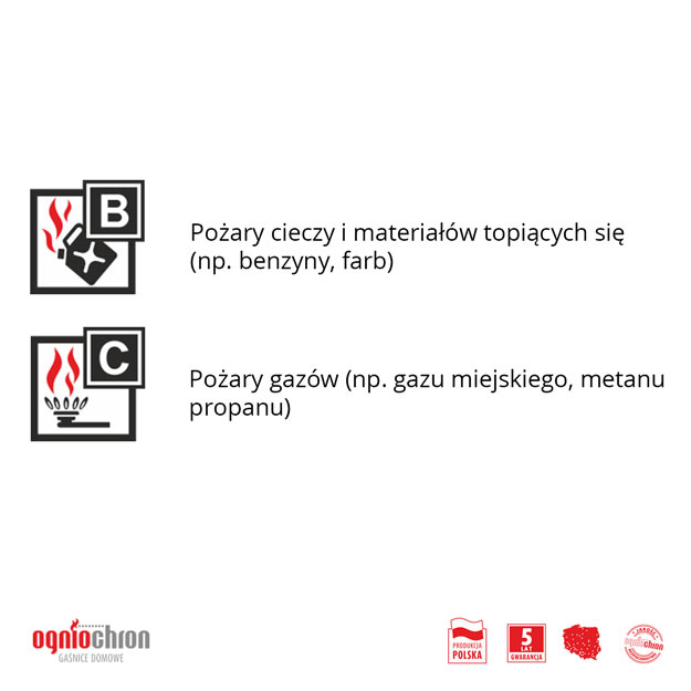 Gaśnica proszkowa GP-1 BC bez wieszaka — ujęcie 4