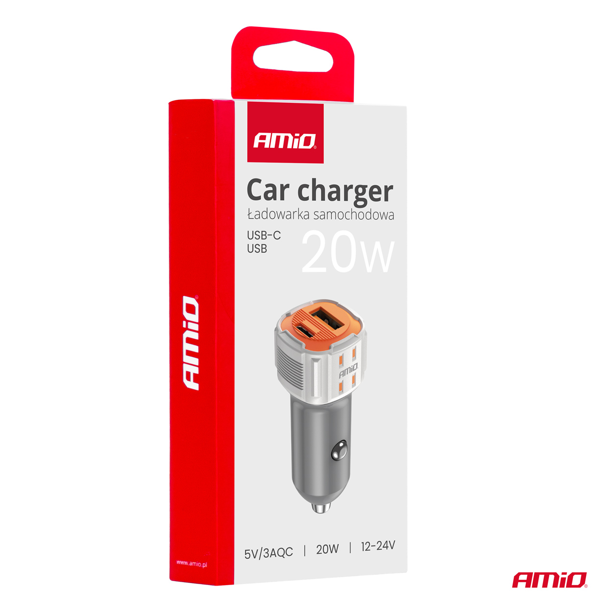 Ładowarka samochodowa USB-A+ USB-C 20 W — ujęcie 5