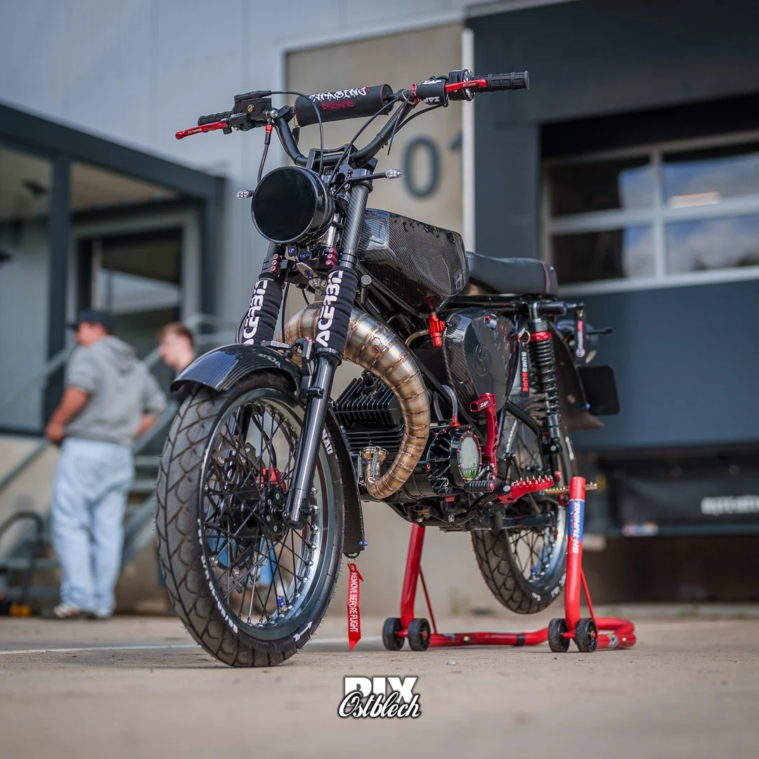 Tłumik Platek Racing Simson S60-85 cm³ cross racing JMP · carbon Evo (VM7445) — ujęcie 12