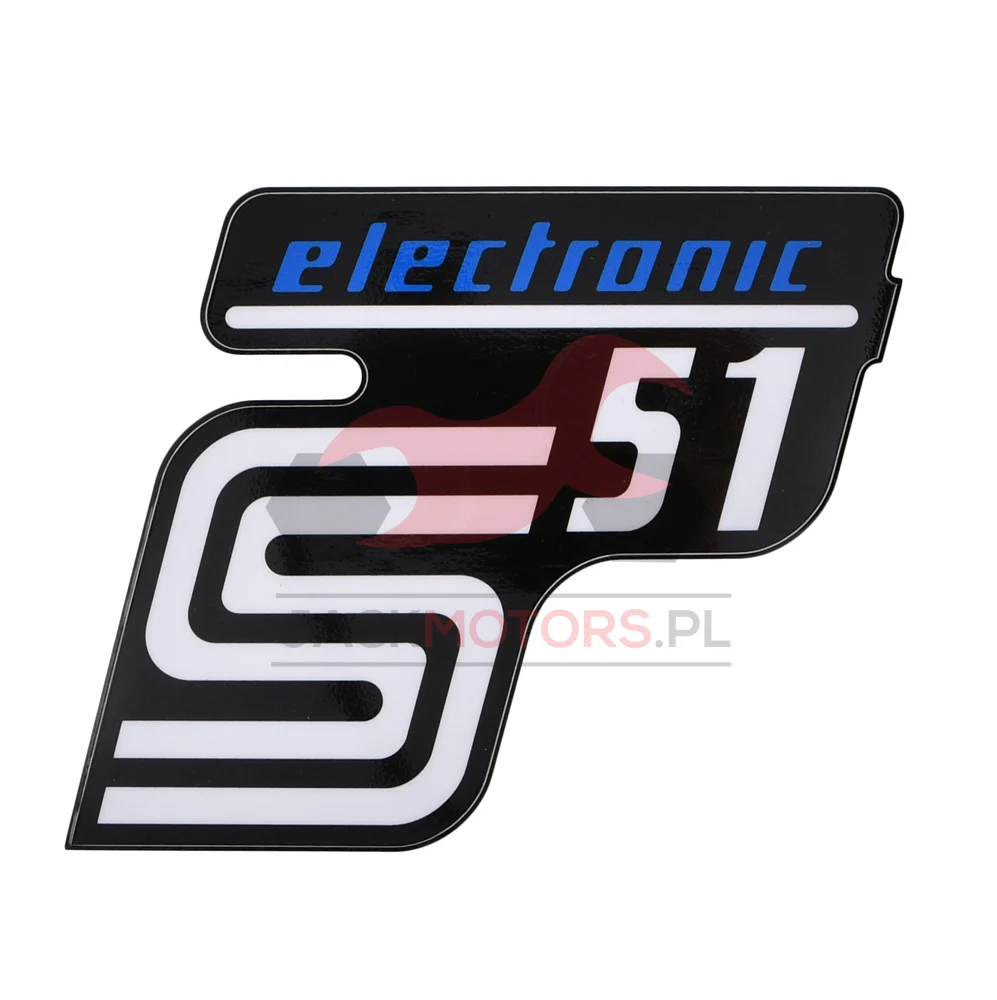 Naklejka Simson pokrywy electronic niebieska premium MZA