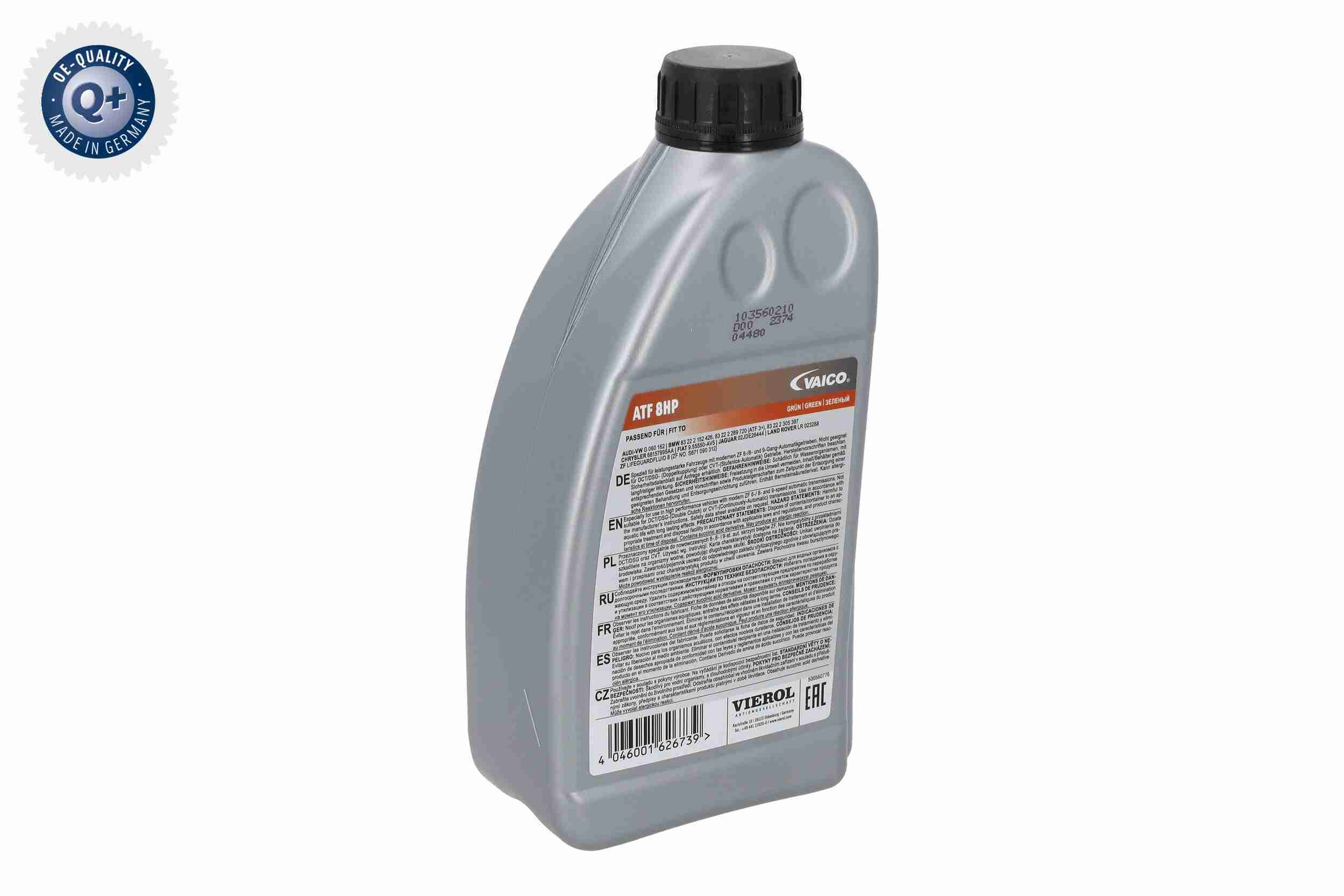 Płyn do aut. skrzyni biegów ATF 8HP — 1 l VIEROL V60-0264 — ujęcie 8
