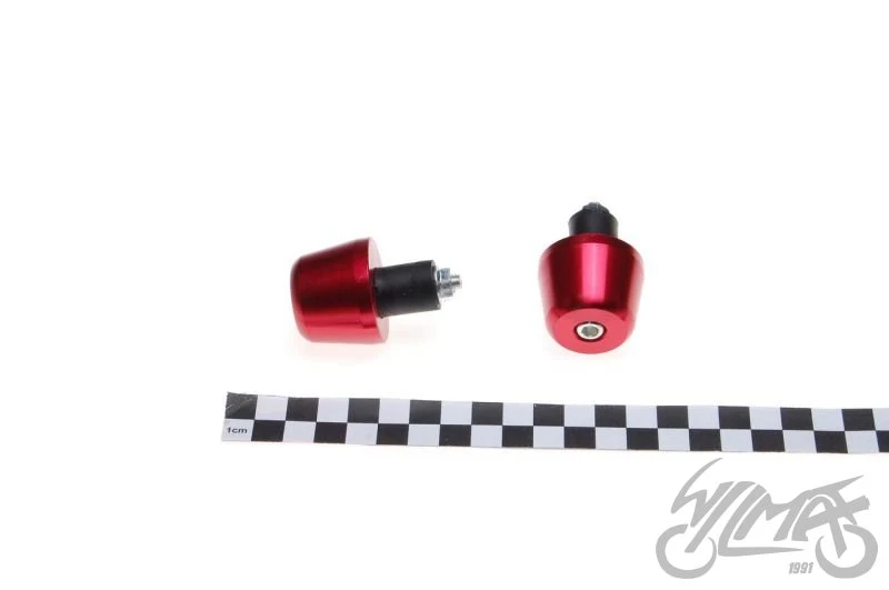 Końcówki kierownicy czerwone 05/36 mm — II gatunek, porysowane, para — ujęcie 1