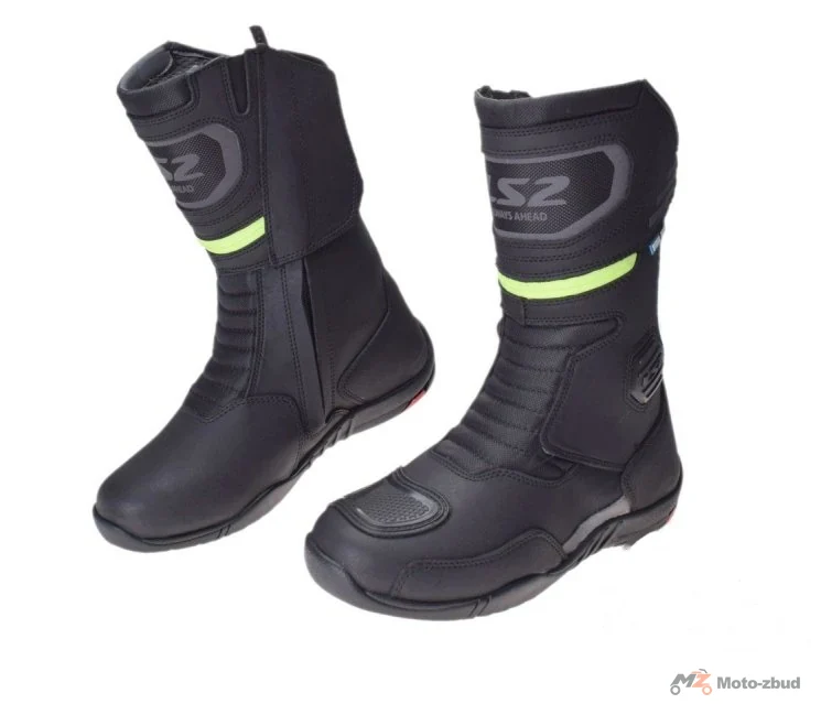 Buty motocyklowe damskie LS2 Goby WP — czarno-żółte fluo, rozmiar 41