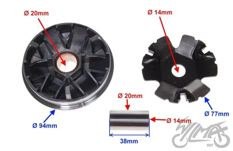 Wariator do Honda tact 50, typhoon 50 tuning — ujęcie 2