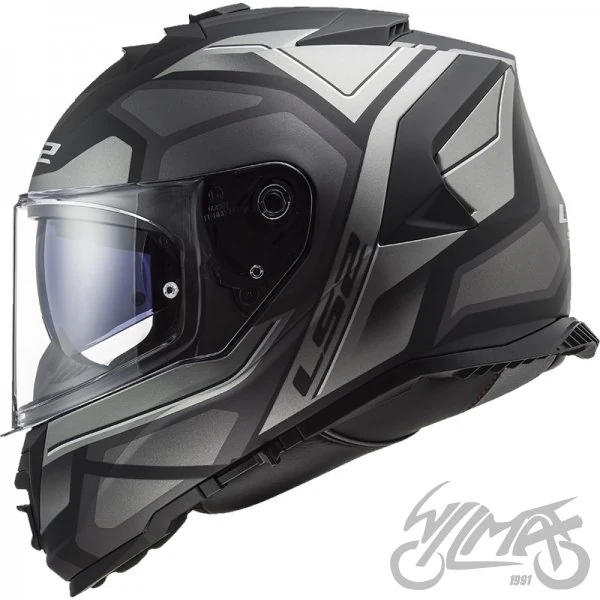 Kask LS2 FF800 Storm II Faster M. Titanium — rozmiar S — ujęcie 2
