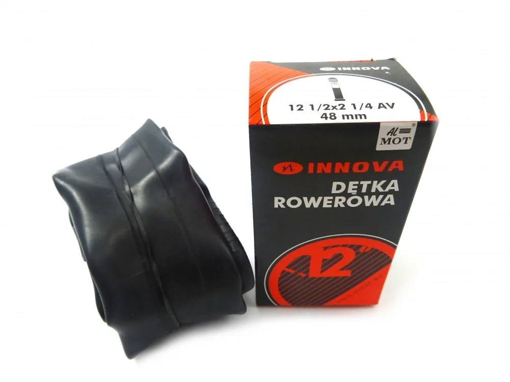 Dętka rowerowa Innova 12 1/2 × 2 1/4 zaworek schrader 48 mm
