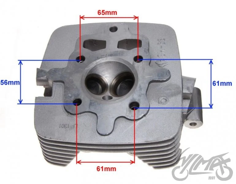 Głowica Loncin 150 4T, wydech M8, komora 62 mm — AY35255 — ujęcie 2
