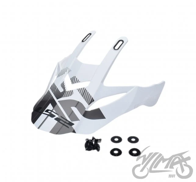 Daszek kasku MX436 evo evolve white black