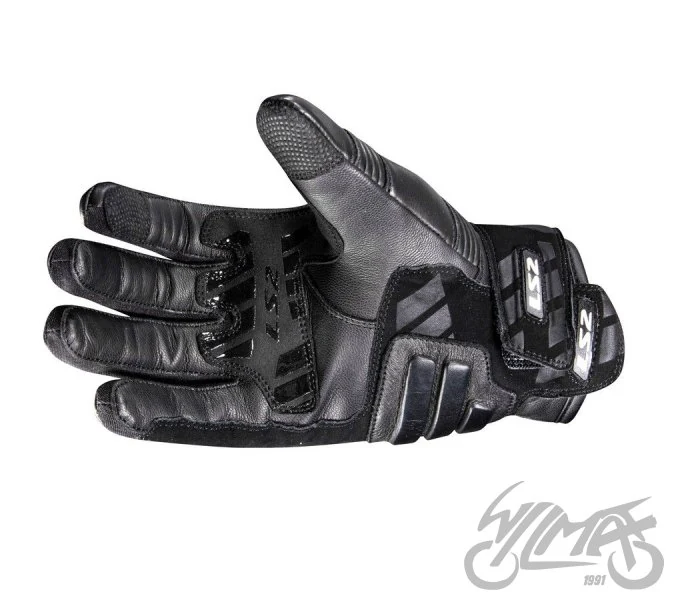 Rękawice motocyklowe LS2 Octane WP Leather męskie Black — S — ujęcie 2