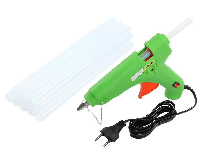 Pistolet do kleju na gorąco 100 W + 12 wkładów 11 mm