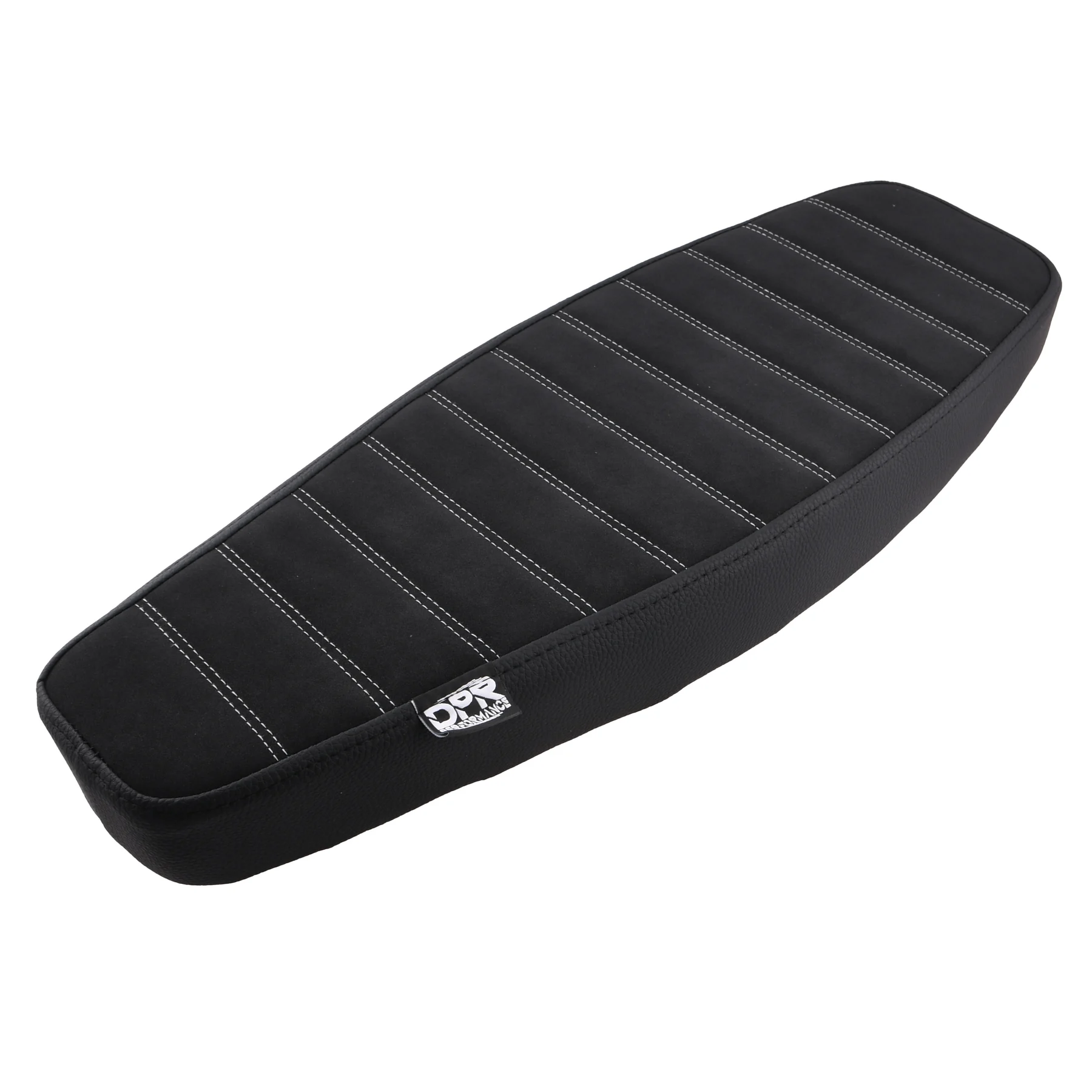 Siedzenie Simson S50 S51 S70 tuning pikowane double line czarne + szare szwy DPR Performance — ujęcie 2