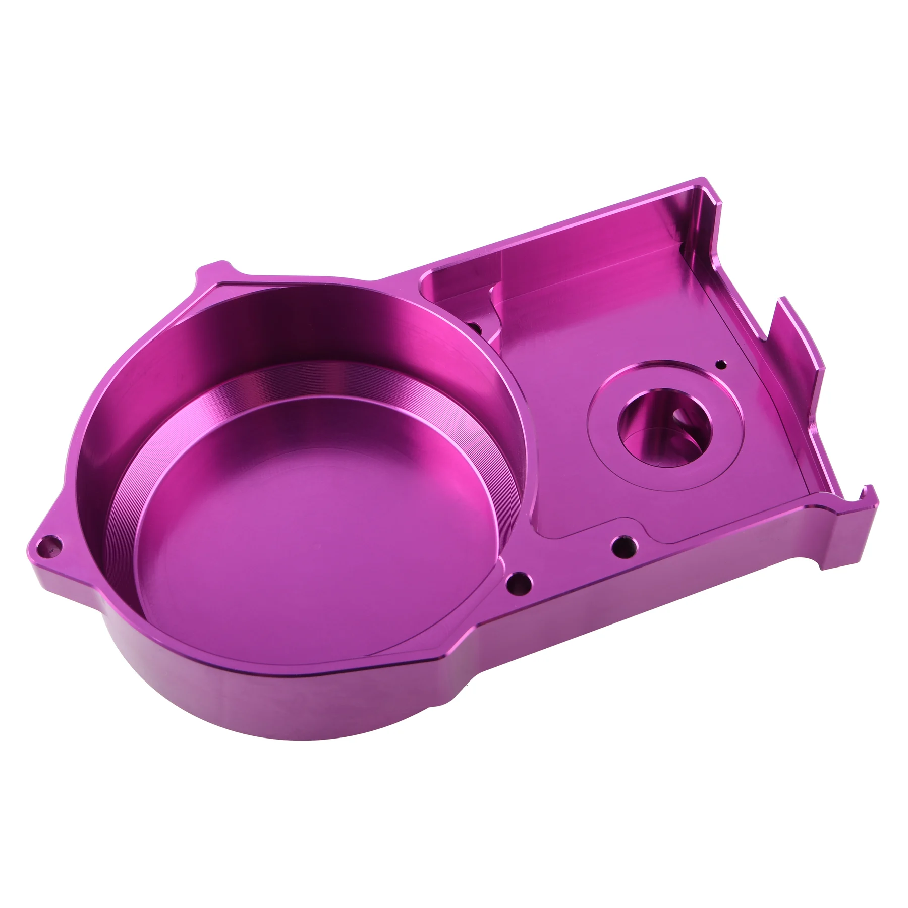 Pokrywa silnika prawa DPR Performance CNC do Simson S51, SR50 — fioletowa — ujęcie 3