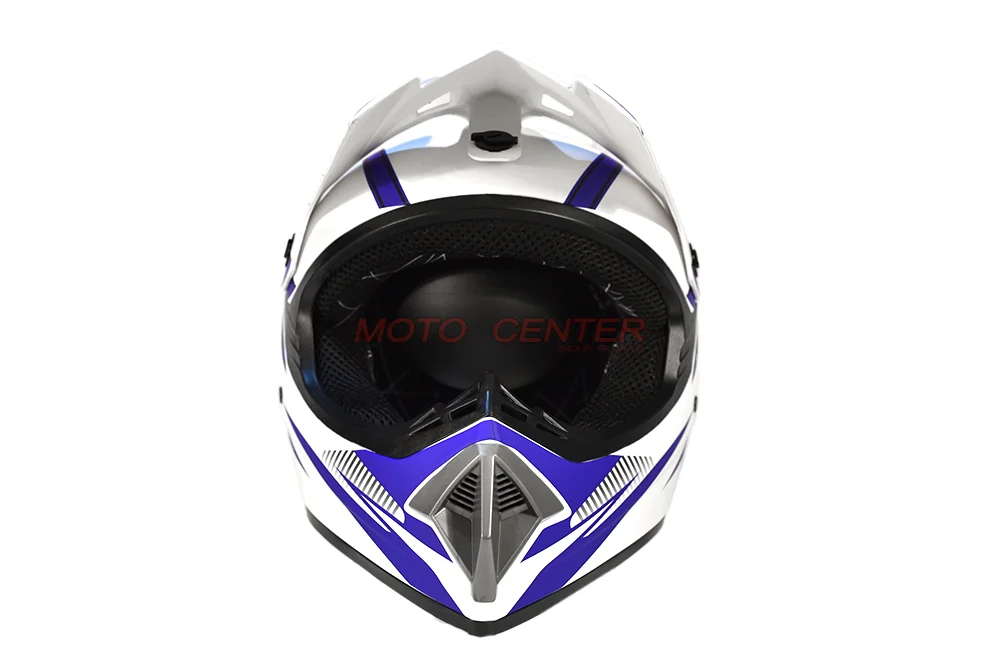 Kask crossowy MPX WL-905 biały mat/niebieski XL — ujęcie 3