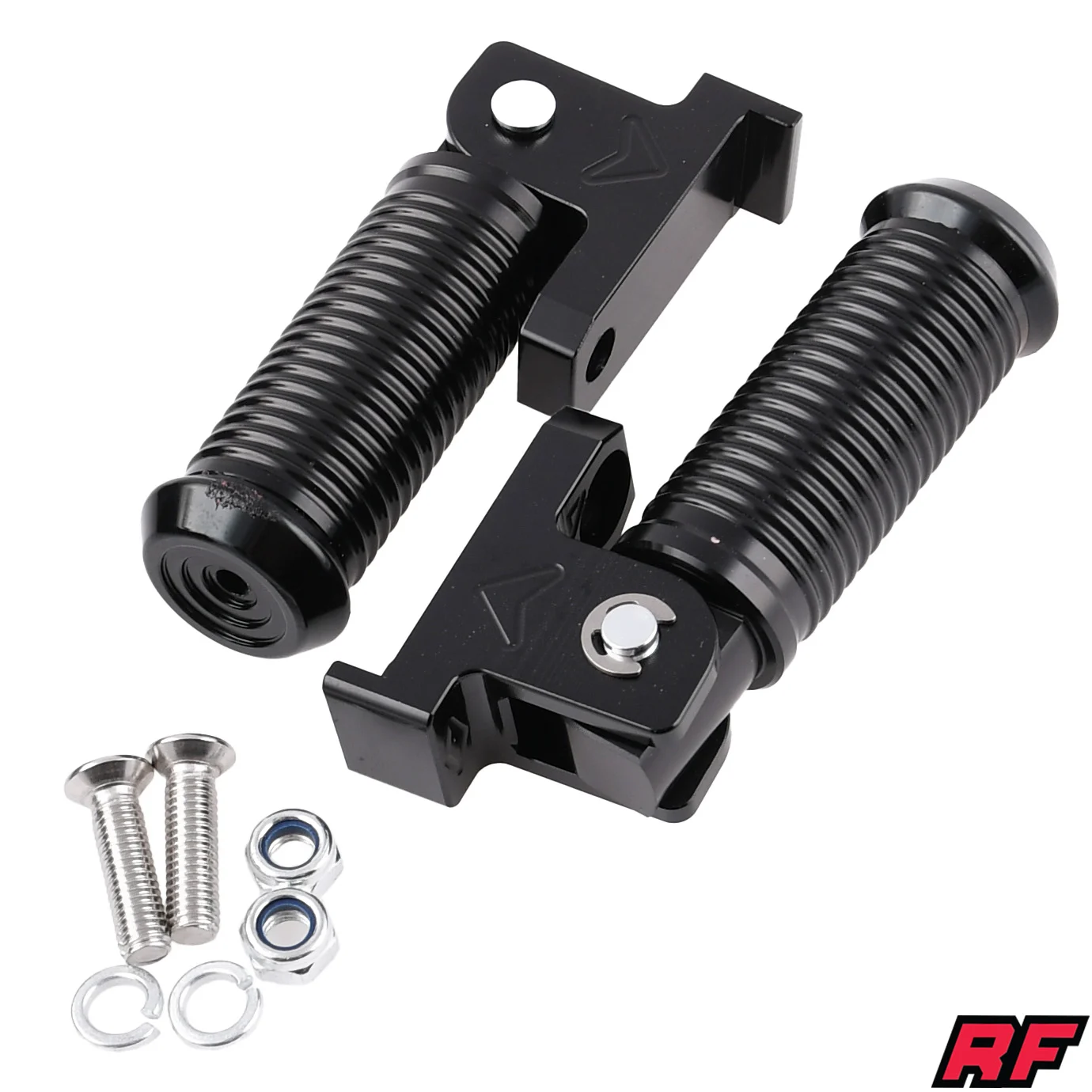Podnóżki pasażera Simson czarne aluminium CNC Racing Force kpl. — ujęcie 1