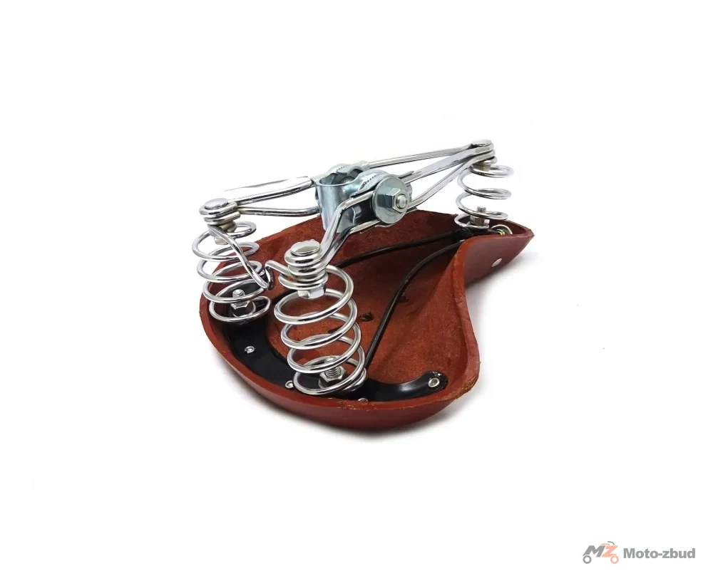 Siodło rower. na spręż. brązowe ML-AZ1410 (270 × 220 mm/1020gr.) — ujęcie 2