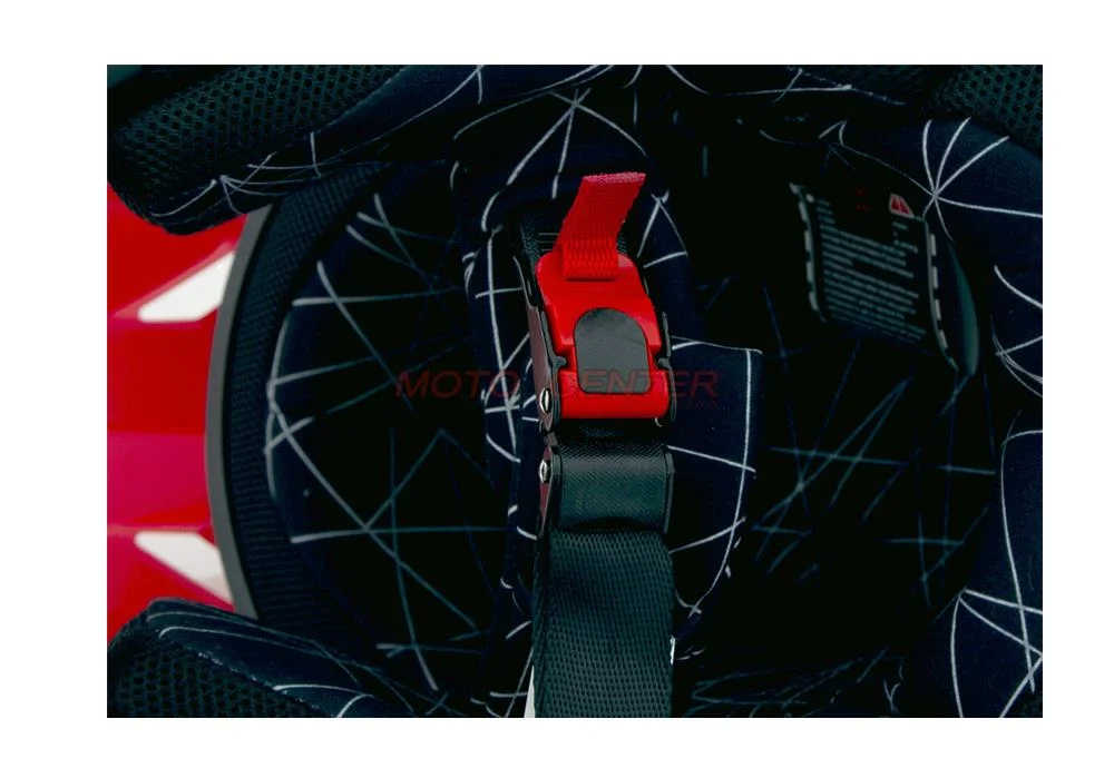 Kask crossowy BLEXX Dziecięcy MD-911 Junior czerwony/czarny M Homologacja ECE — ujęcie 7