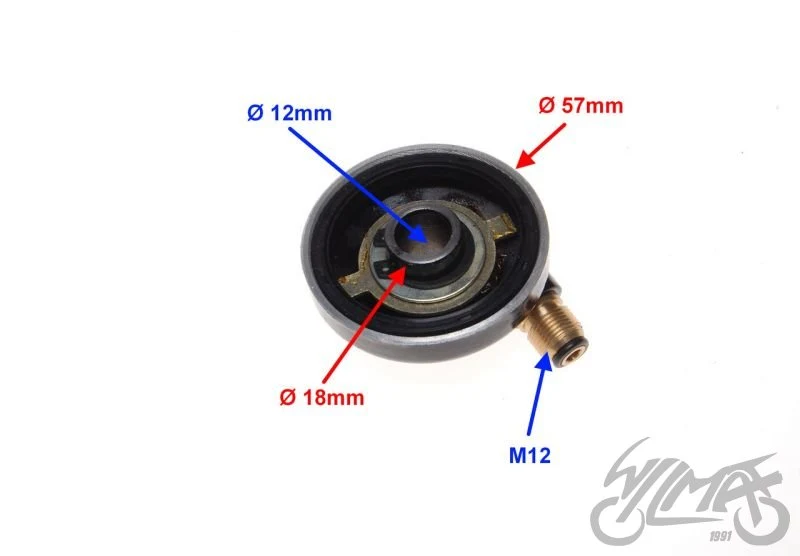 Lewy napęd licznika na oś 12 mm — ZB7033 — ujęcie 2
