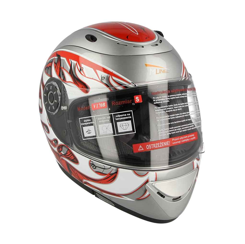 Kask motocyklowy VCAN V170B Grey CH-R – M — ujęcie 23