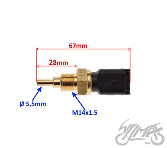 Czujnik temperatury M14 × 1,5 4 piny — ujęcie 2