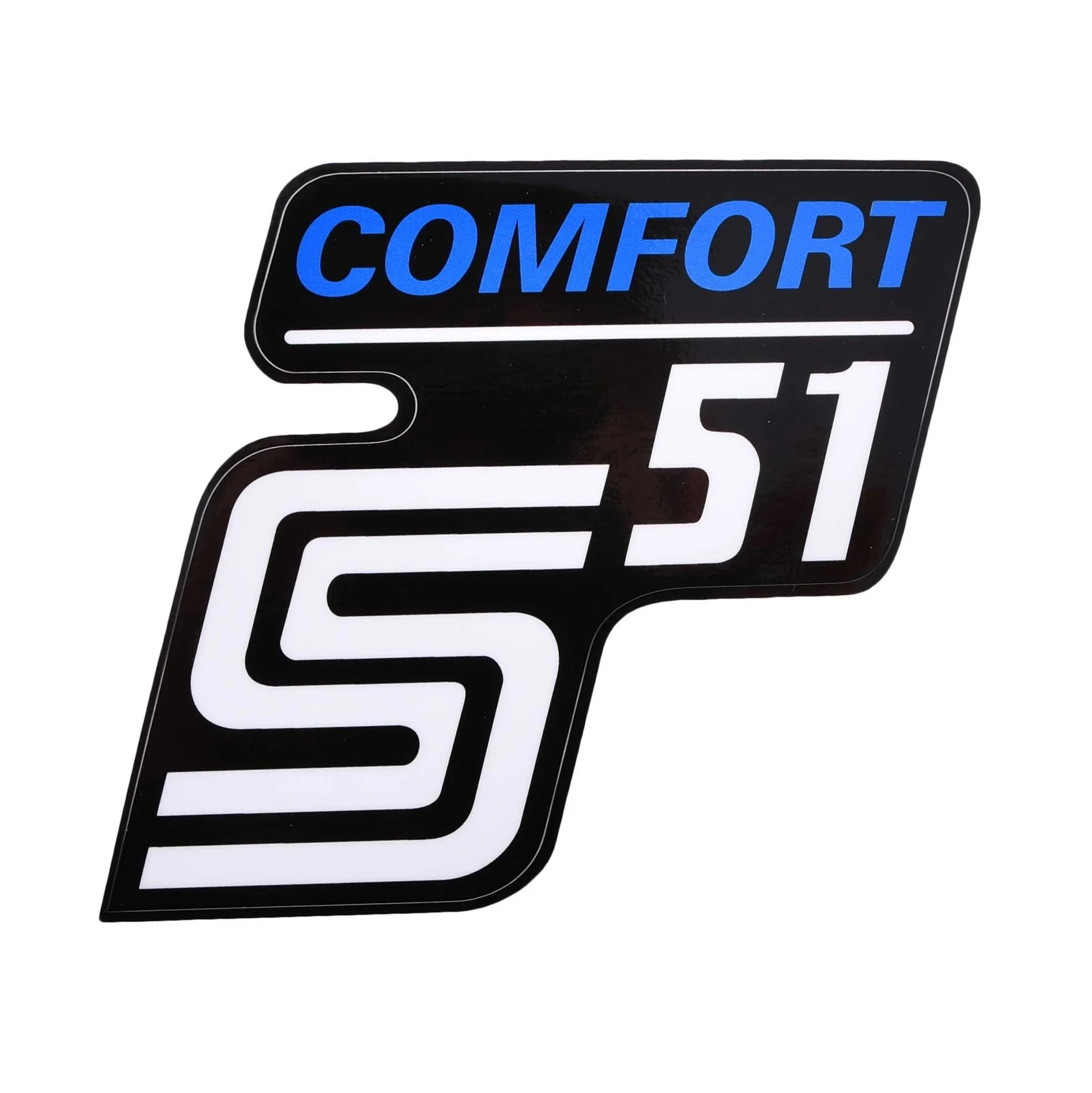 Naklejka Simson pokrywy comfort niebieska premium MZA — ujęcie 1