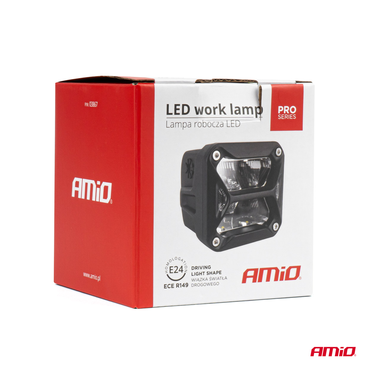 Lampa robocza drogowa LED PRO reflektor homologacja ECE R149 12 V 24 V — ujęcie 6