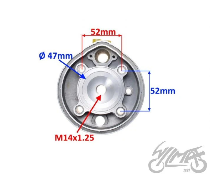 Głowica AM6 / AM345-70, wariant 70 cc, komora 47 mm — AY32073C — ujęcie 2