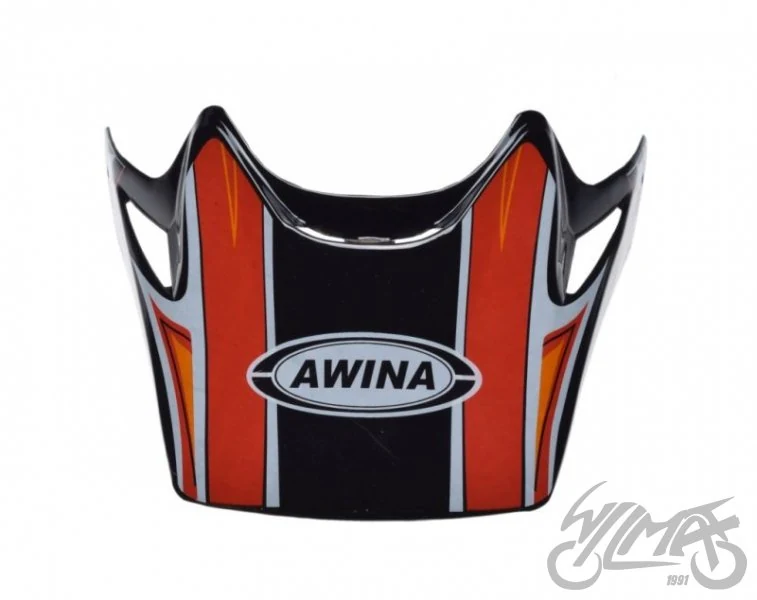 Daszek kasku enduro czerwono-czarny AJ037 — ujęcie 2