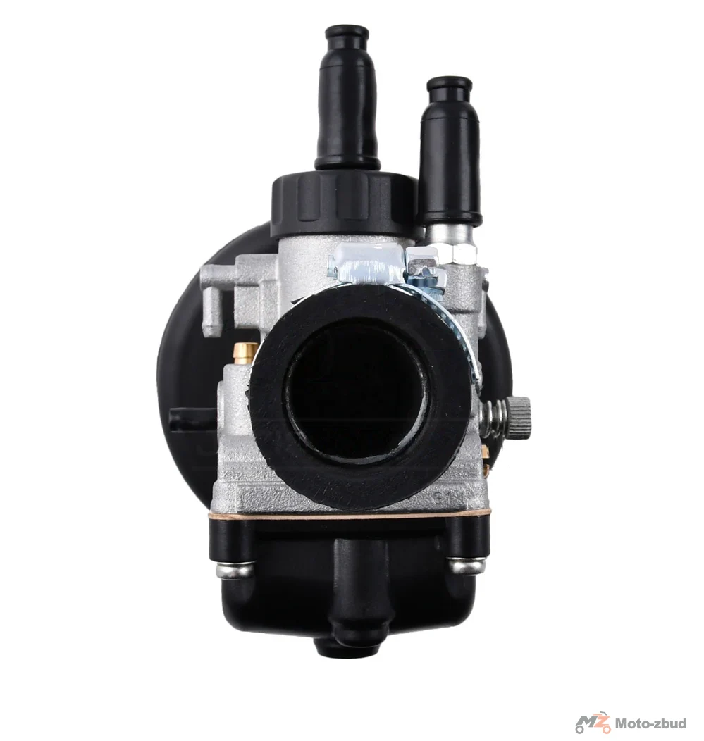 Gaźnik WSK 125 21 mm + króciec + filtr powietrza gąbka Dellorto italy · ssanie ręczne — ujęcie 4