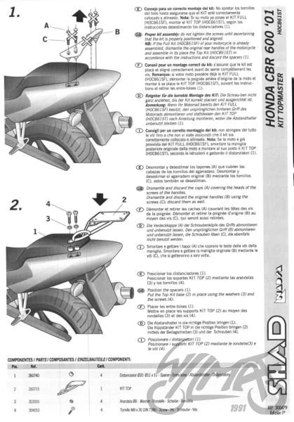 Stelaż kufra centralnego SHAD do Hondy CBR 600F — ujęcie 2