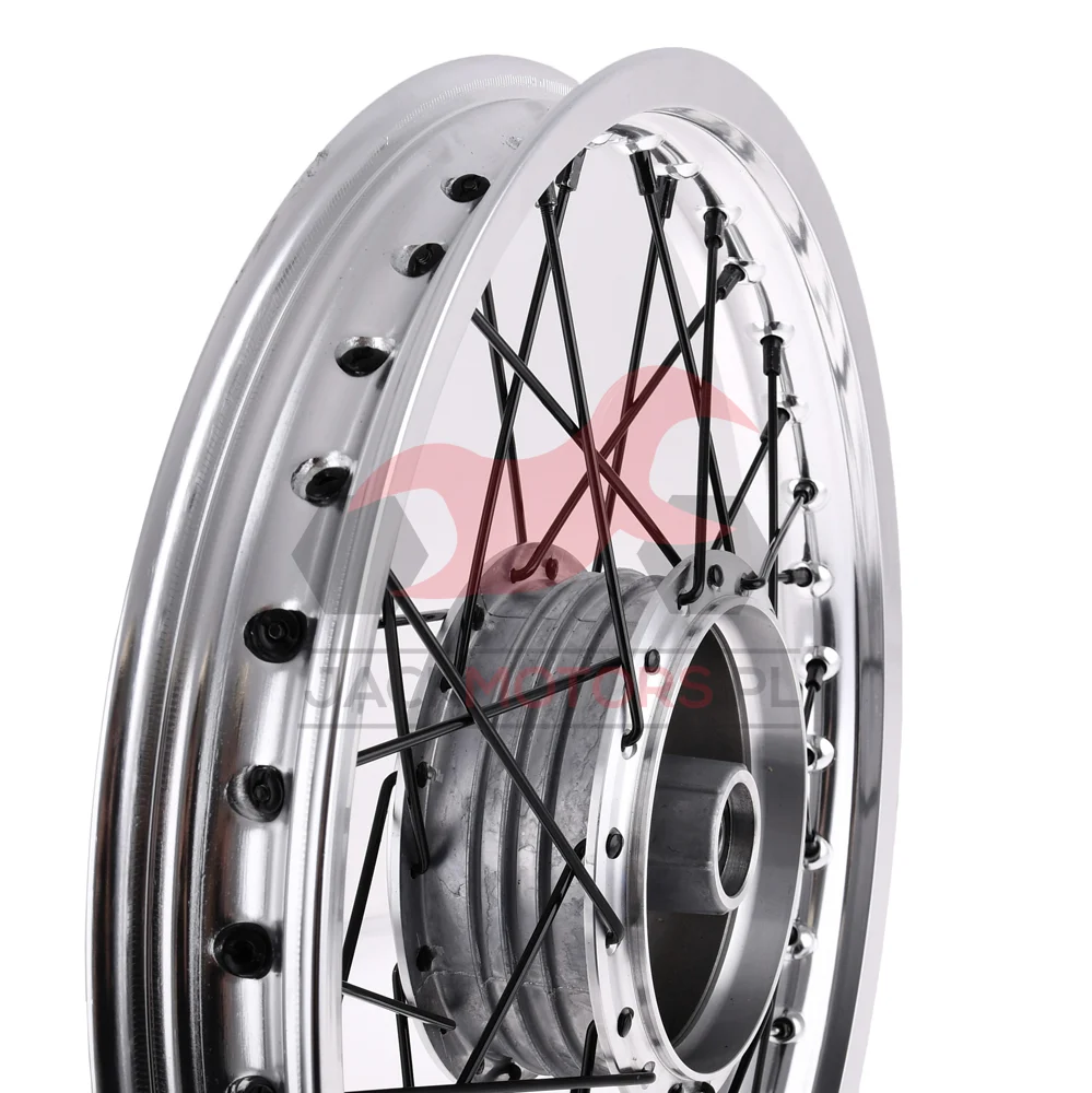 Koło jezdne Simson 1,6 × 16 S50/51/70 aluminium DPR Classic czarne szprychy — ujęcie 5