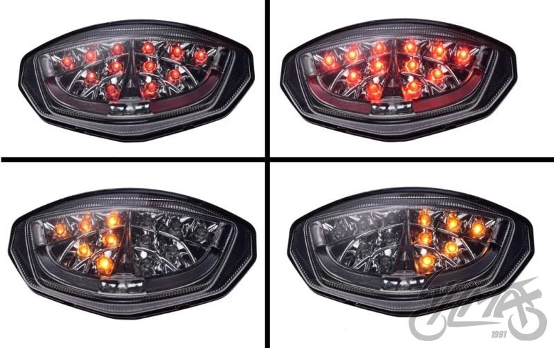 Lampa tylna LED z kierunkowskazami do Suzuki GSX-R 1000 2007–2008 — AL601342 — ujęcie 2