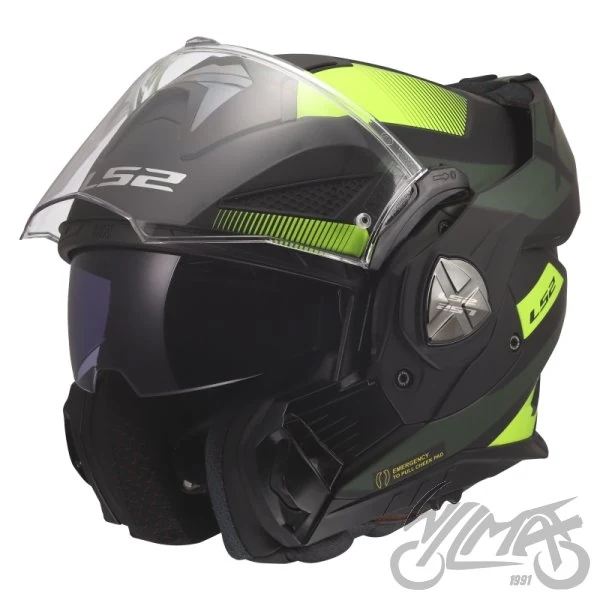 Kask szczękowy LS2 FF901 Advant X Nova Black H-V Yellow — S — ujęcie 2