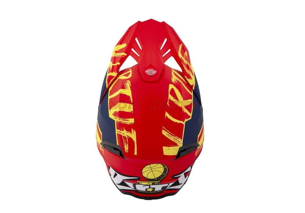 Kask crossowy MD-902 A czerwony Matowy Champion S Homologacja ECE R22.06 — ujęcie 6