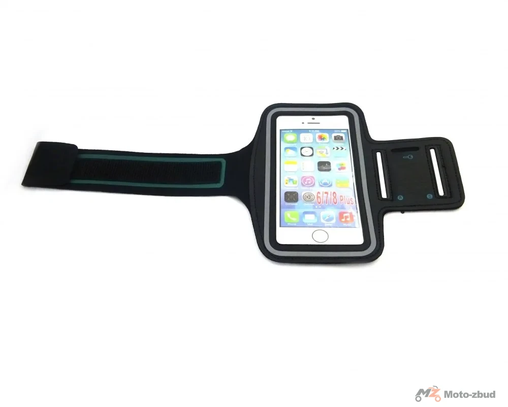 Uchwyt opaska etui na smartfona na ramię 5.5'' - czarna (M222004BK) — ujęcie 2