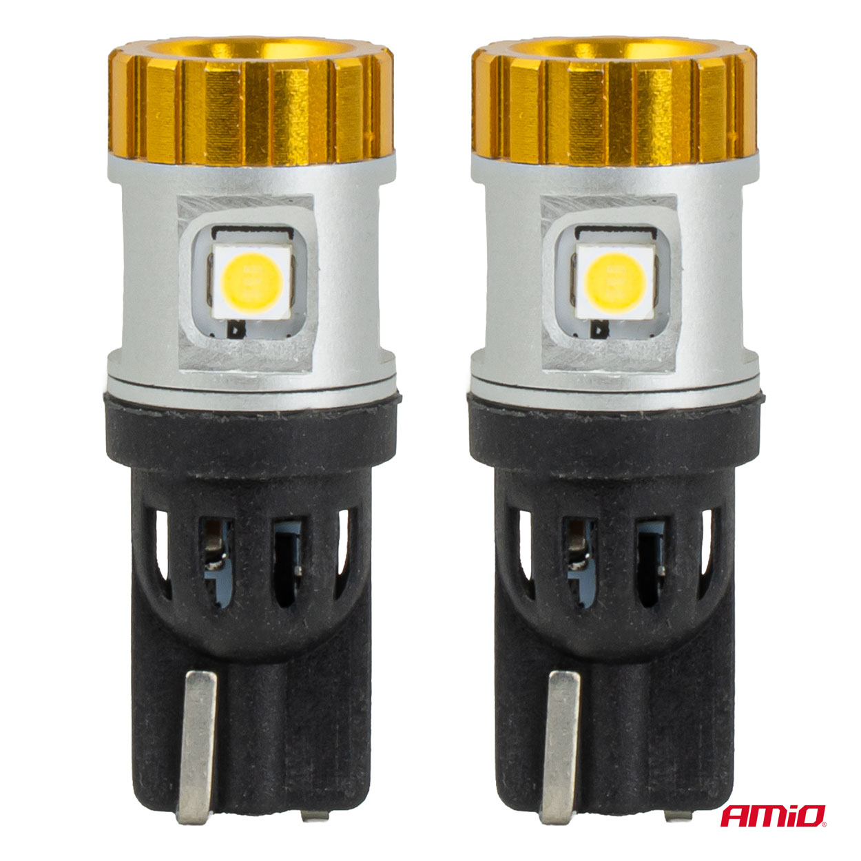 Żarówki LED CANBUS W5W T10 3030 4SMD + 3020 1SMD białe 12 V 24 V — ujęcie 2