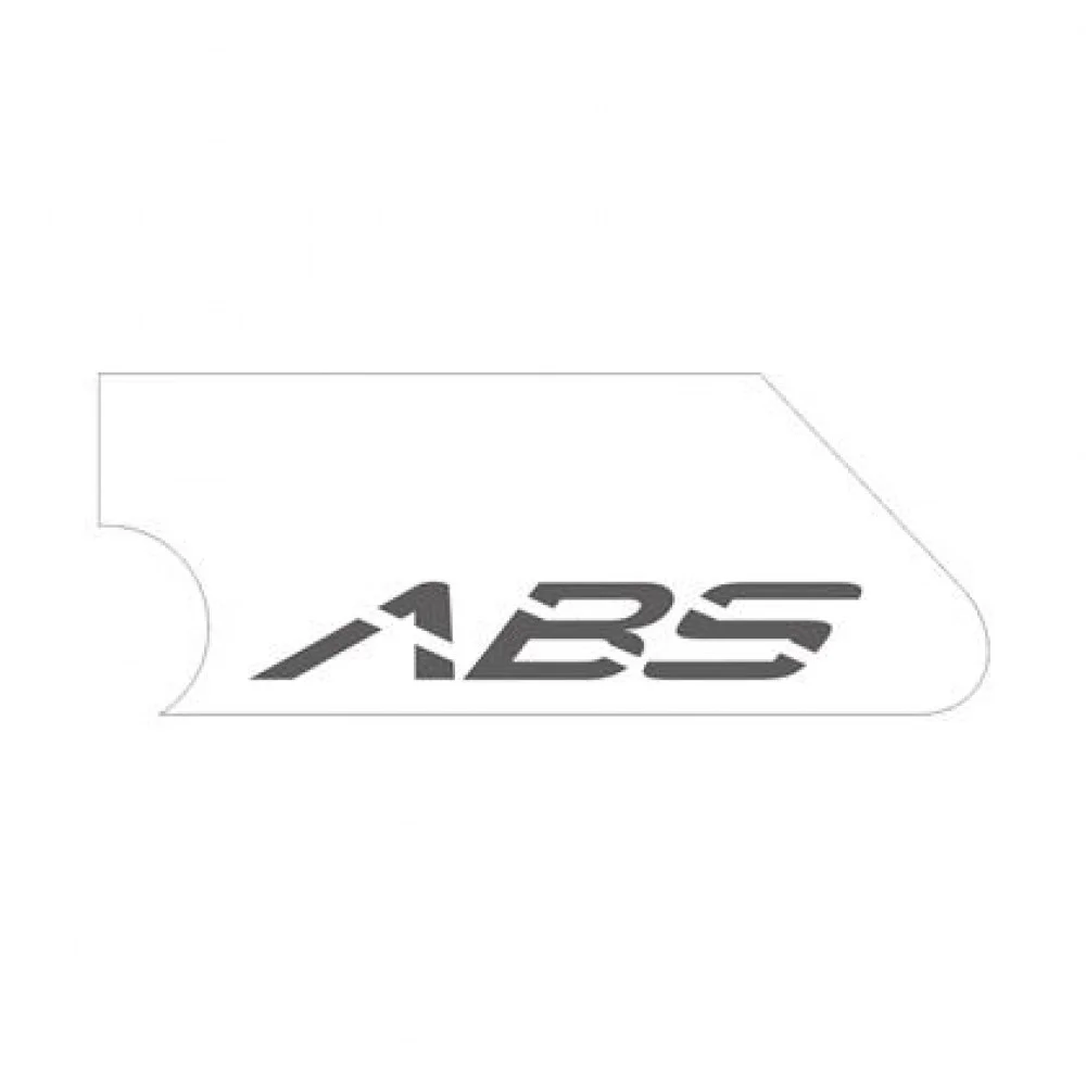 Naklejka "ABS" na błotnik przód szara lewa (nr kat.1210343-032000) (Zontes ZT 350-R)