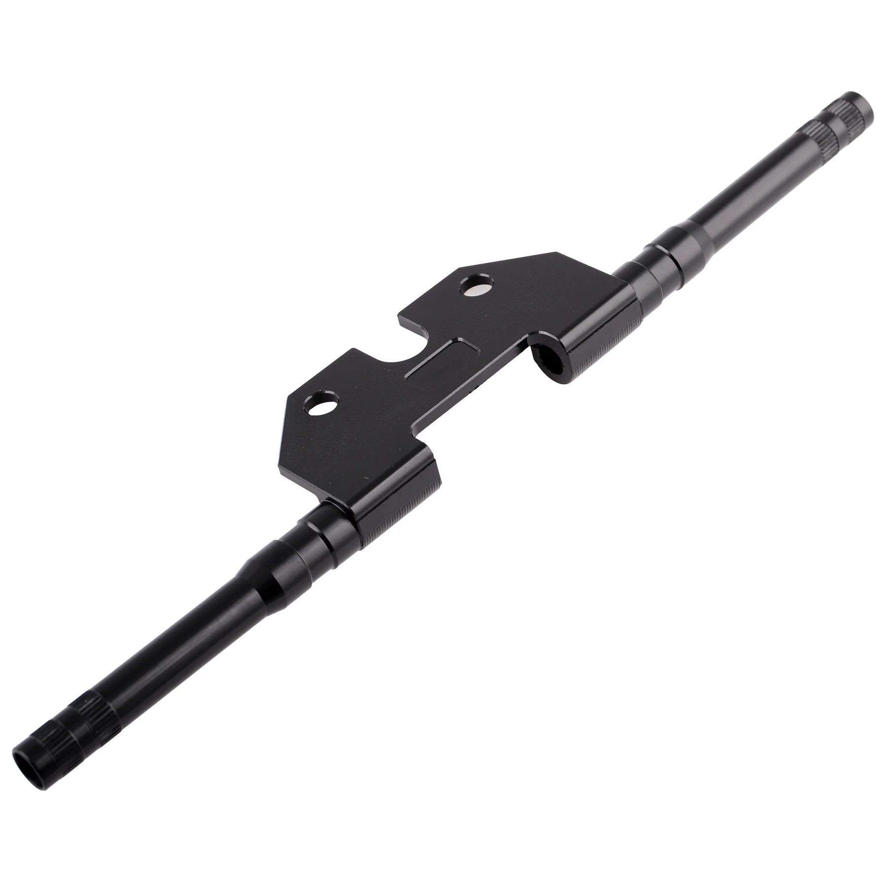 Uchwyt kierunkowskazu Simson tył 10 mm okrągły aluminium CNC czarny z gwintem M8 Racing Force — ujęcie 2
