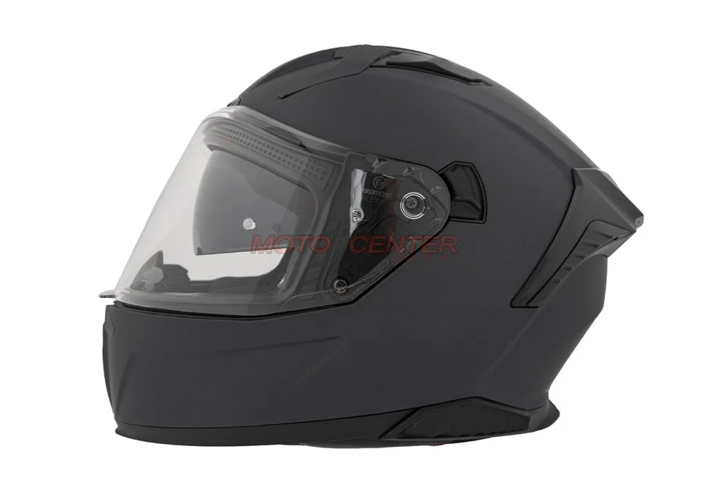 Kask zamknięty z blendą i lampą LED BLEXX FF953 grafit mat L ECER22.06 — ujęcie 2