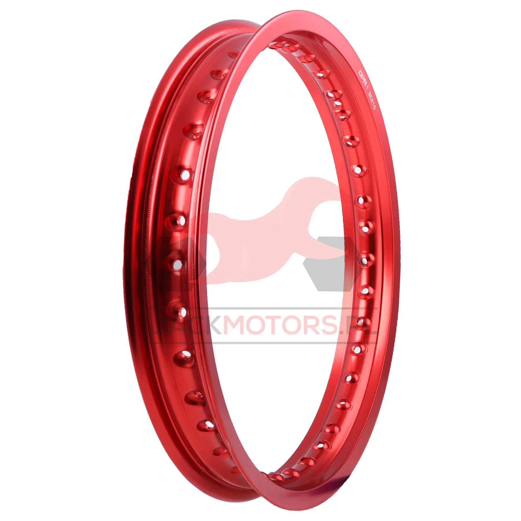 Obręcz koła Simson MZ ETZ 1,85 × 16 aluminiowa czerwona DPR Classic — ujęcie 2