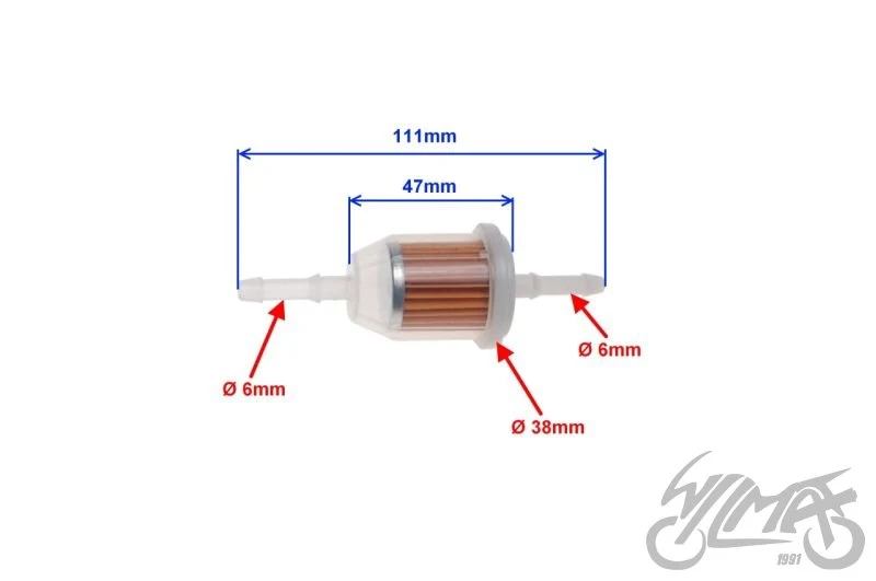 Filtr paliwa z wkładem papierowym WM Motor 1 szt. — ujęcie 2