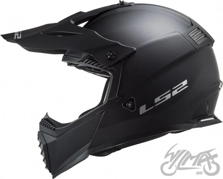 Kask LS2 MX437 Fast Evo Mini Matt BLACK-06 M — ujęcie 2
